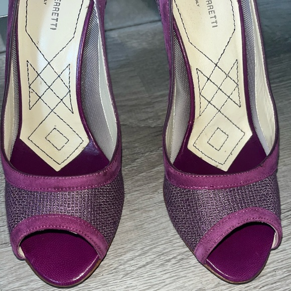 Alberta Ferretti purple pumps Made in Italy size 38 one of a kind VINTAGE - Picture 6 of 9